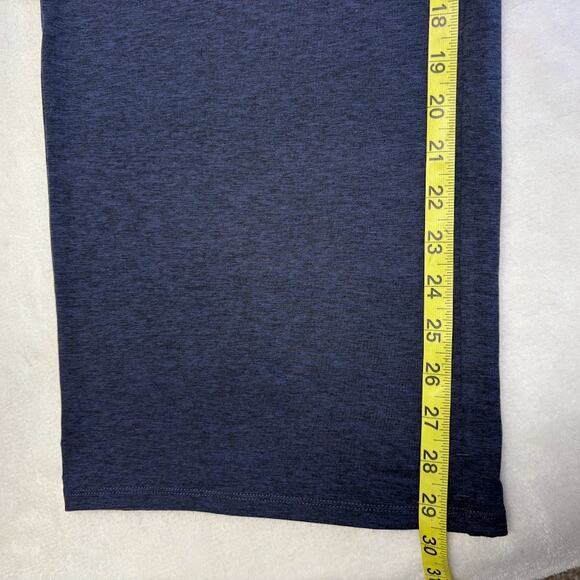 G4 Free High Waist Wide Leg Pull On Stretch Yoga Work Pants Pockets Size XL Blue - Picture 8 of 9